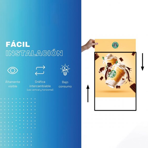 Póster LED A2 – 42×59,4cm - Imagen 2